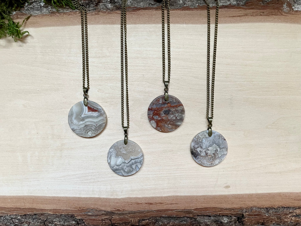 Round Lace Agate
