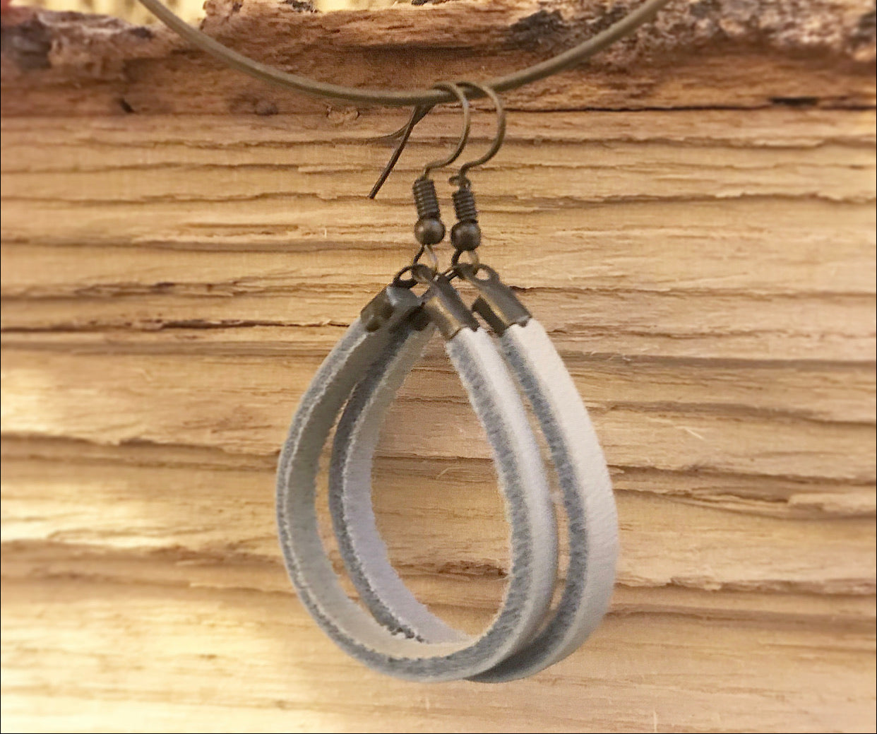 Leather Hoops