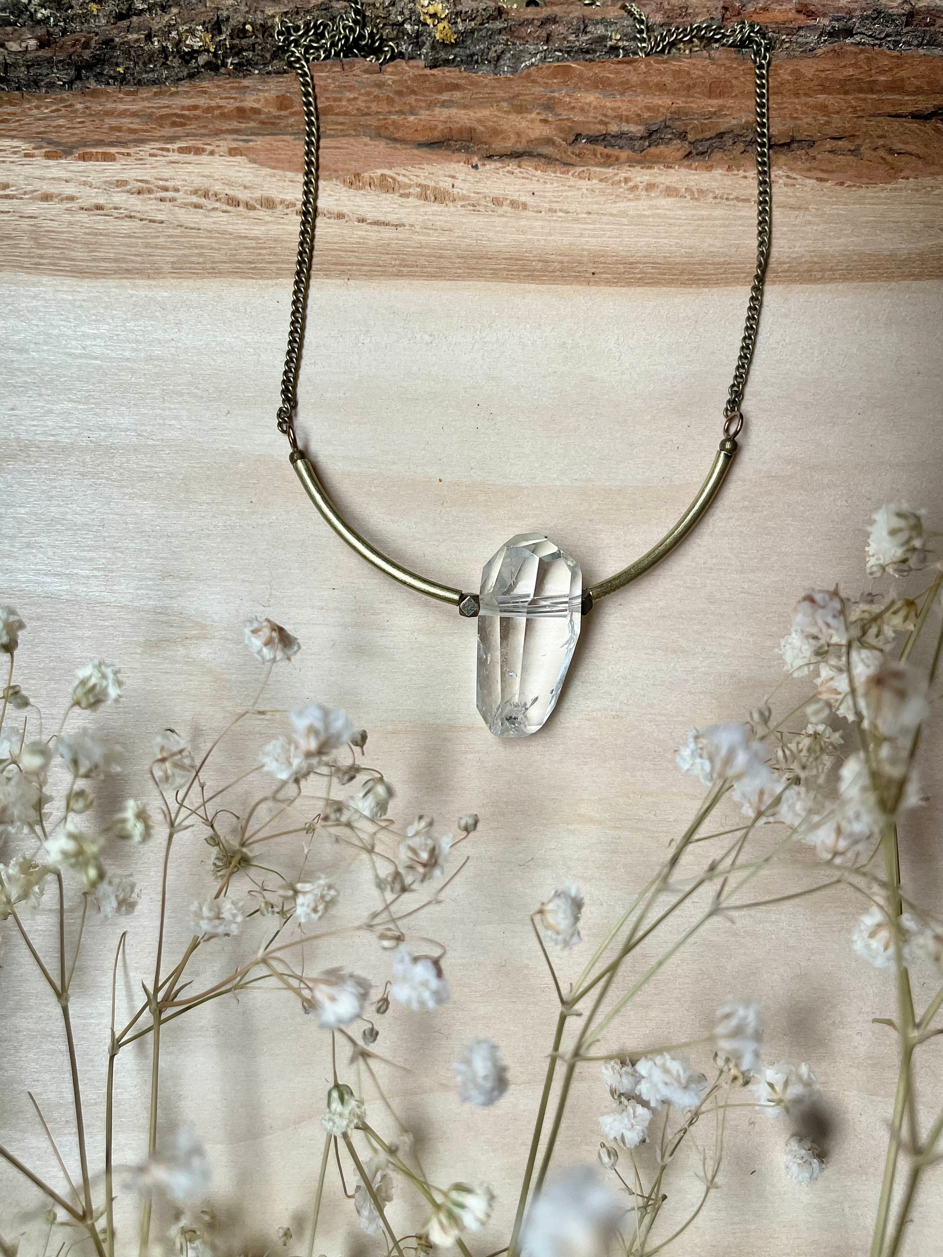 Quartz Statement necklace