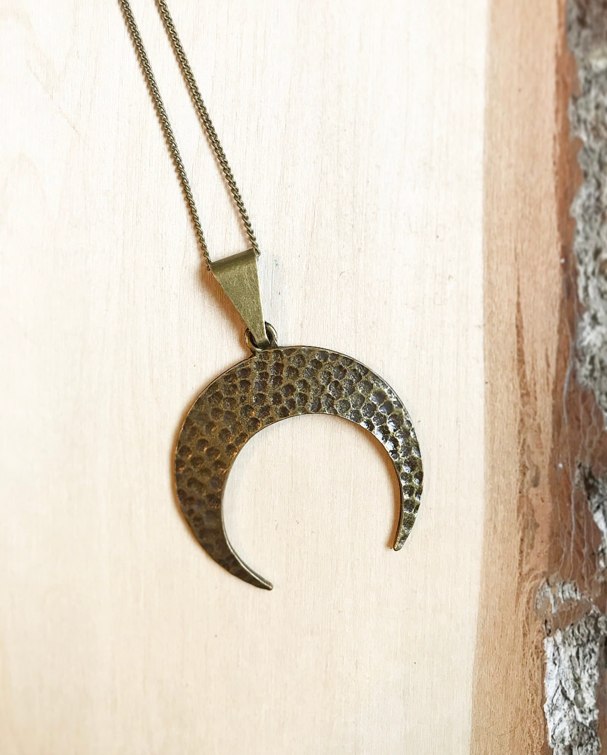 Medium Texture Crescent Moon