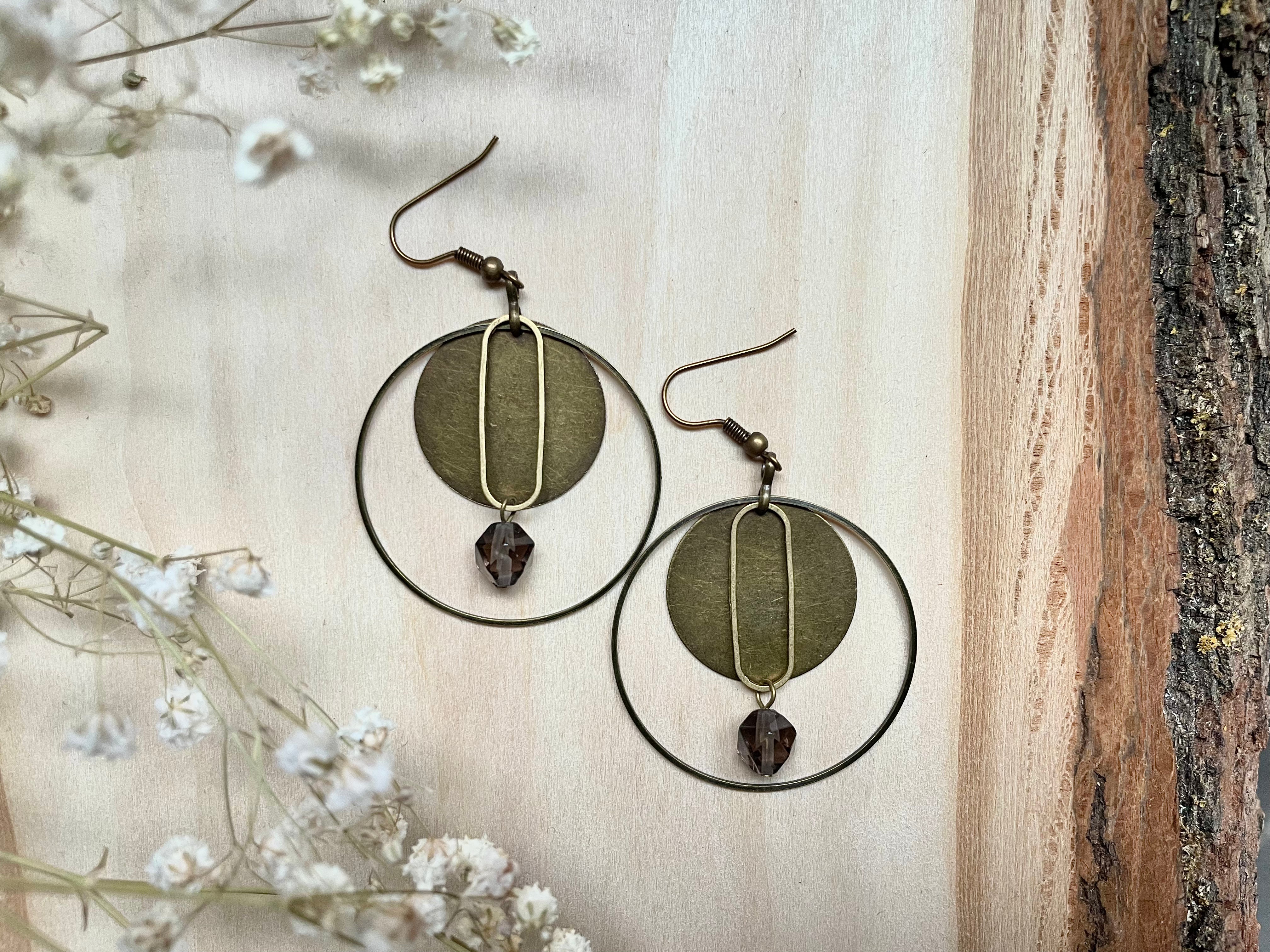 Quartz Link Hoops