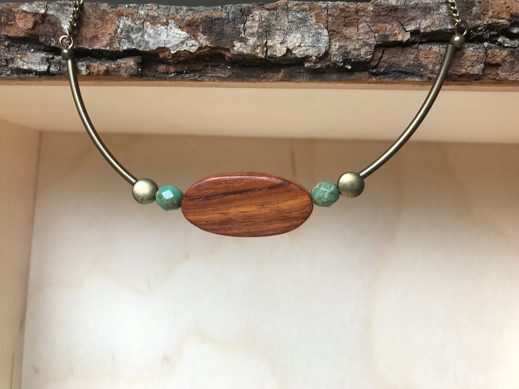 Wood n Green Agate shorty